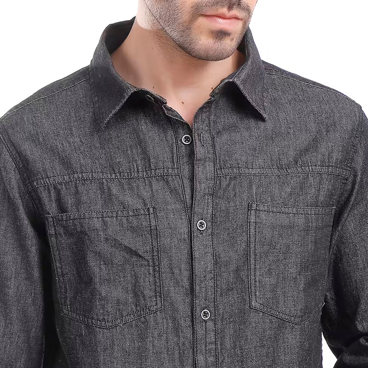 Coup – Denim Shirt With Long Sleeves