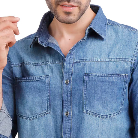 Coup – Denim Shirt With Long Sleeves
