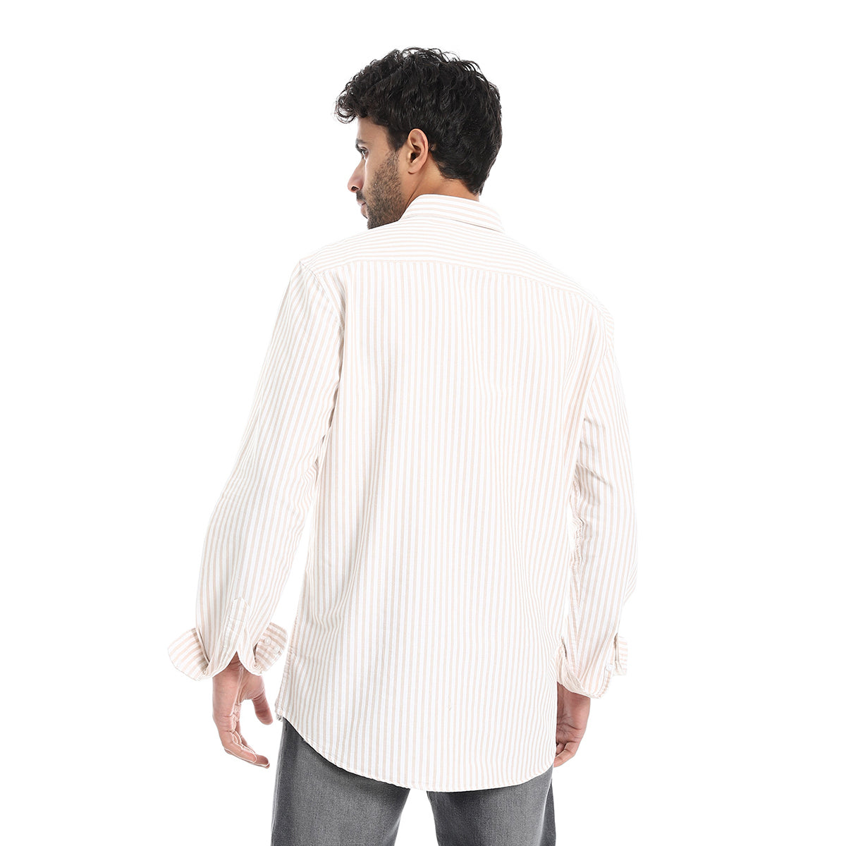 Coup – Men’s Striped Cotton Modern Regular Fit Shirt
