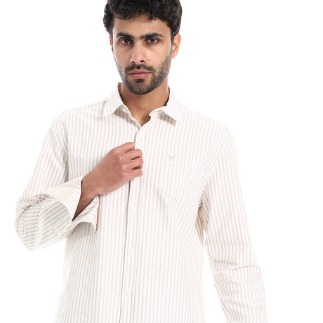 Coup – Men’s Striped Cotton Modern Regular Fit Shirt