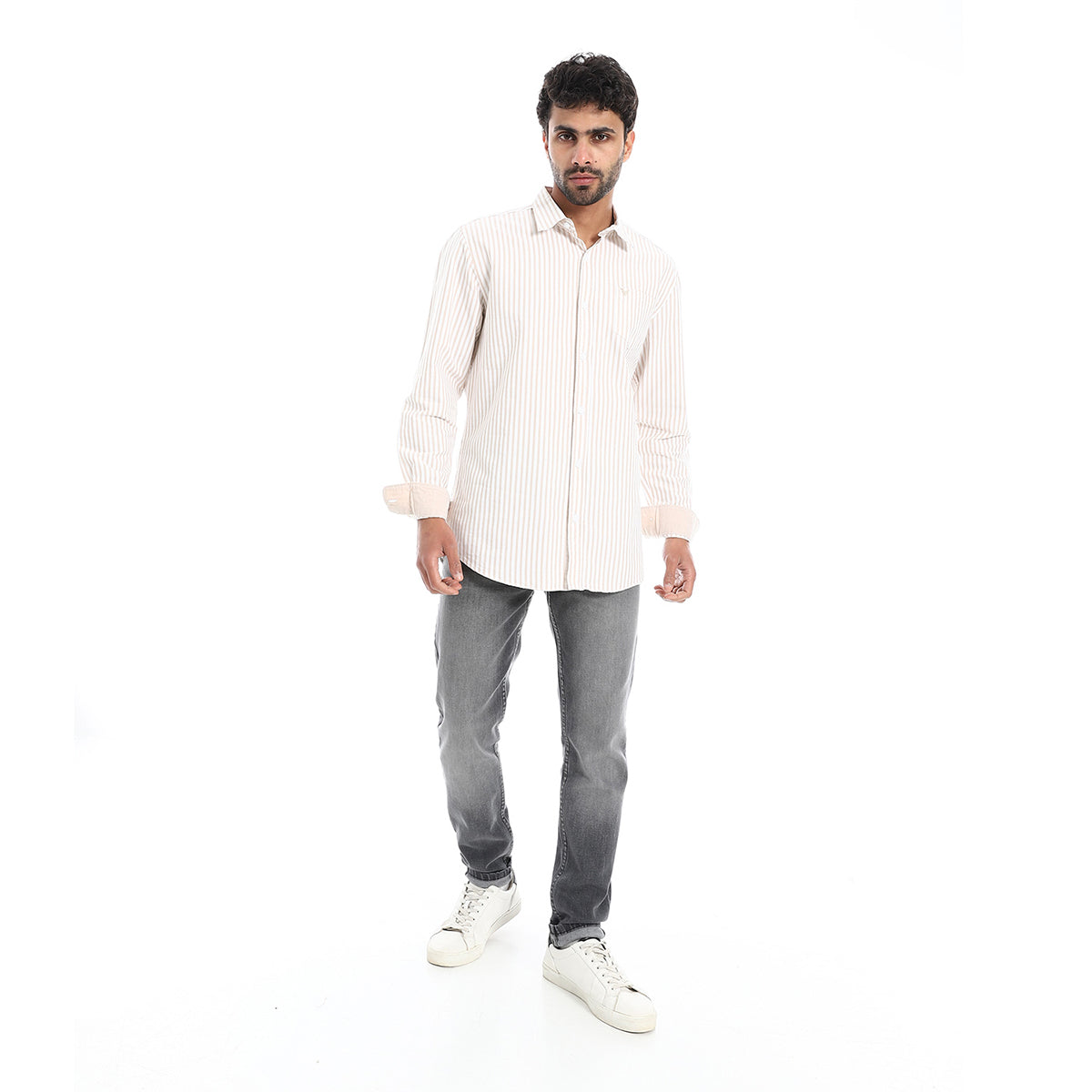 Coup – Men’s Striped Cotton Modern Regular Fit Shirt