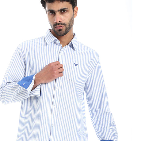 Coup – Men’s Striped Cotton Modern Regular Fit Shirt