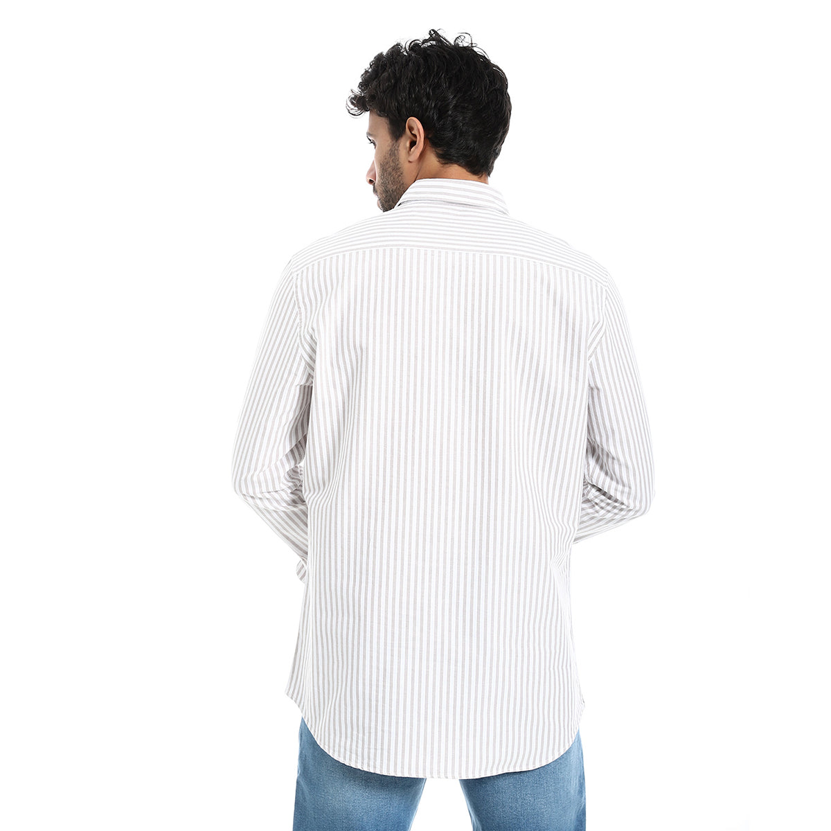 Coup – Men’s Striped Cotton Modern Regular Fit Shirt