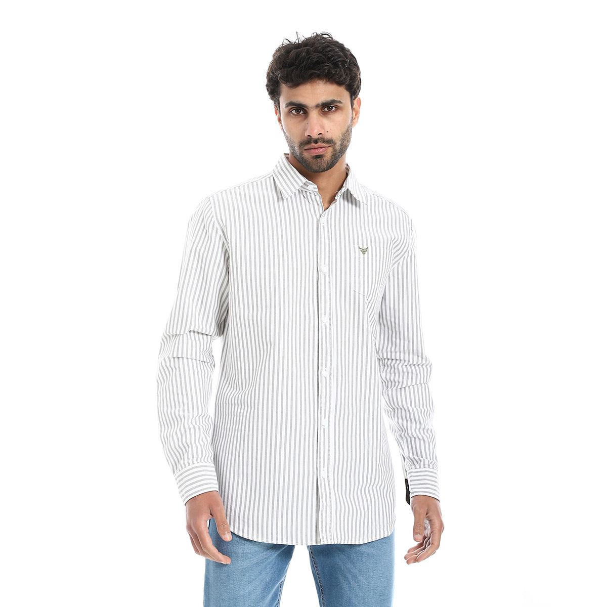 Coup – Men’s Striped Cotton Modern Regular Fit Shirt