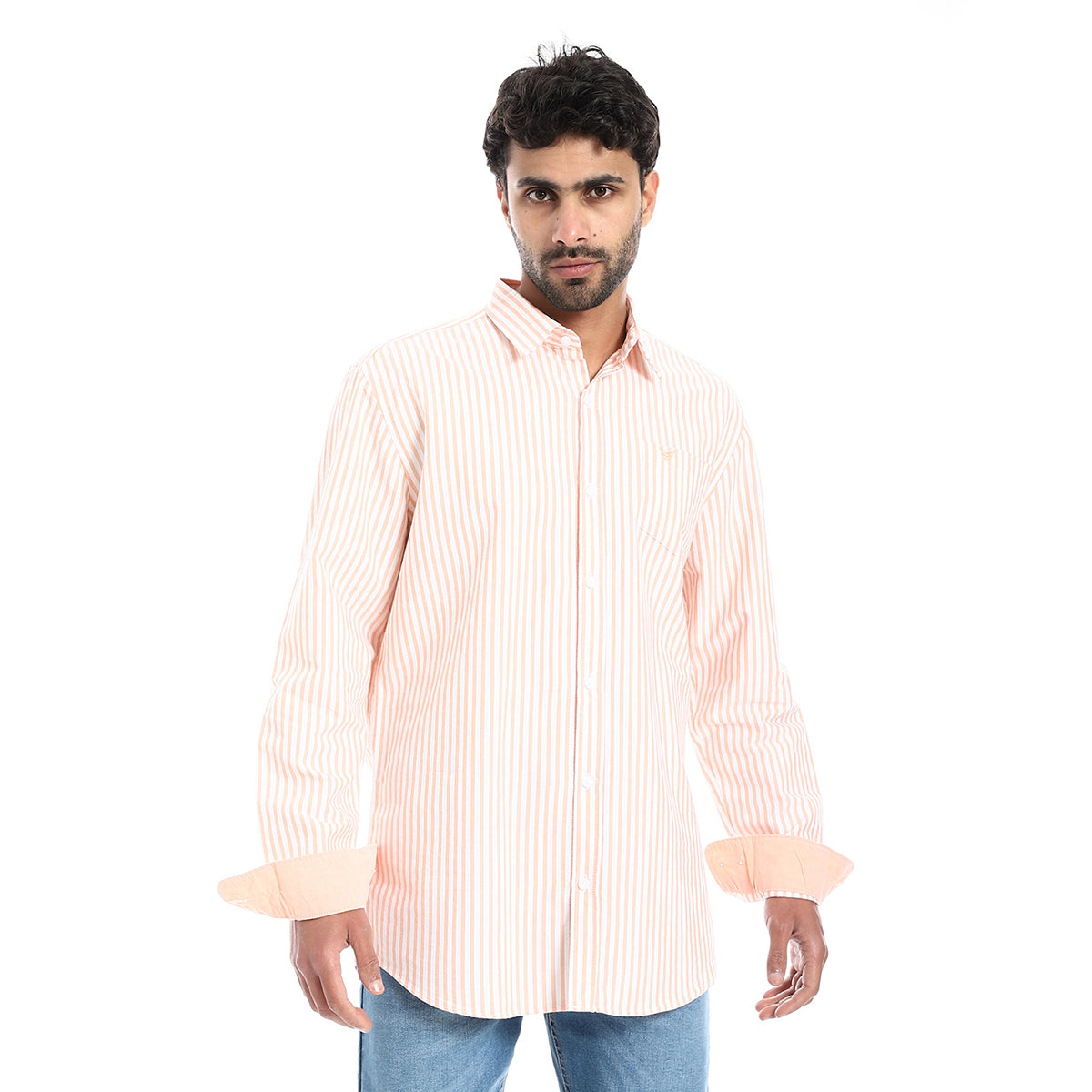 Coup – Men’s Striped Cotton Modern Regular Fit Shirt