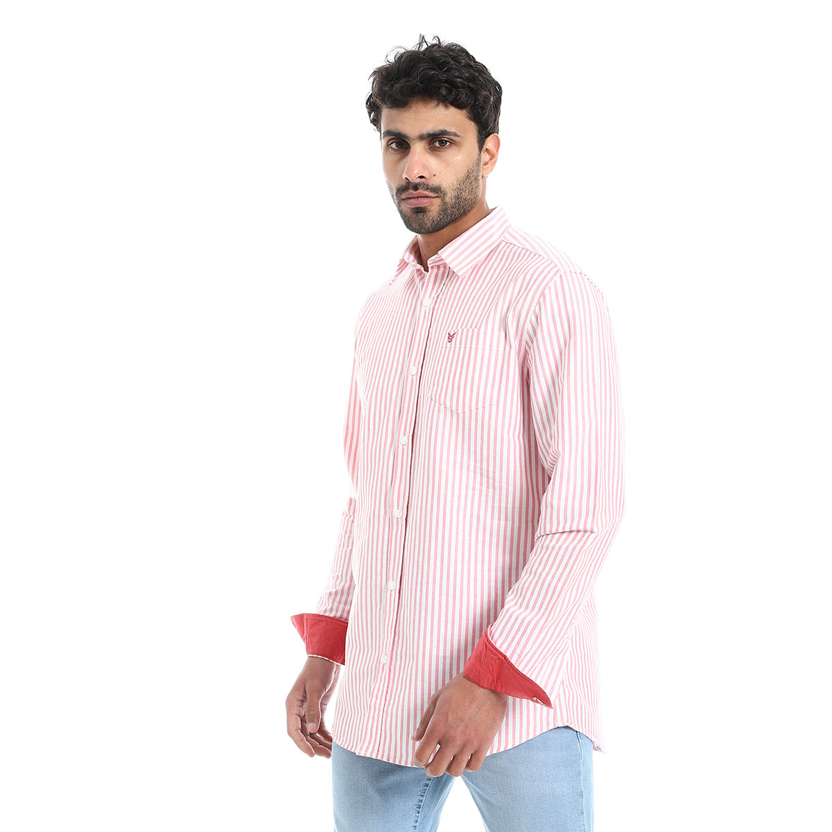 Coup – Men’s Striped Cotton Modern Regular Fit Shirt