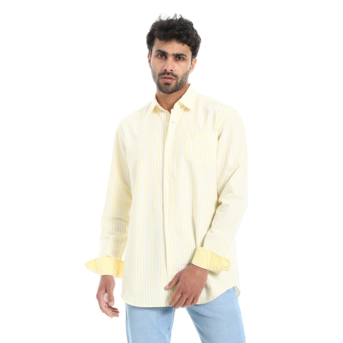 Coup – Men’s Striped Cotton Modern Regular Fit Shirt
