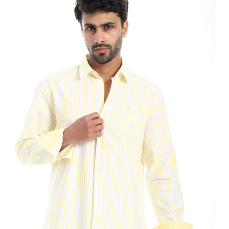 Coup – Men’s Striped Cotton Modern Regular Fit Shirt
