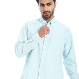 Coup – Pinstripe Regular Fit Shirt – Button Collar