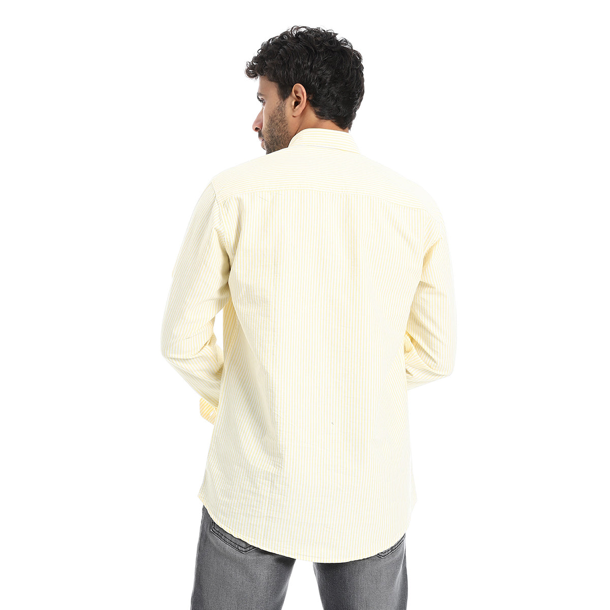 Coup – Pinstripe Regular Fit Shirt – Button Collar