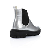 XO - Leather Ankle Boot 1209 Silver