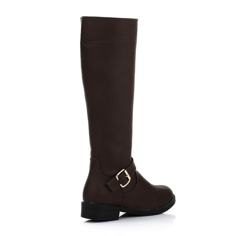 XO - Leather Boot - Brown