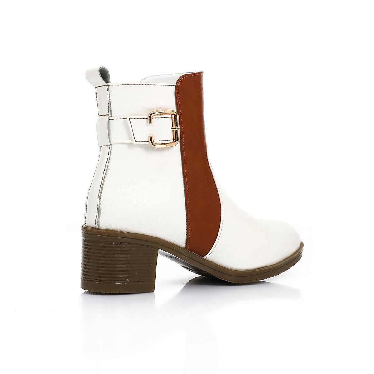 XO - Leather Ankle Boot - White