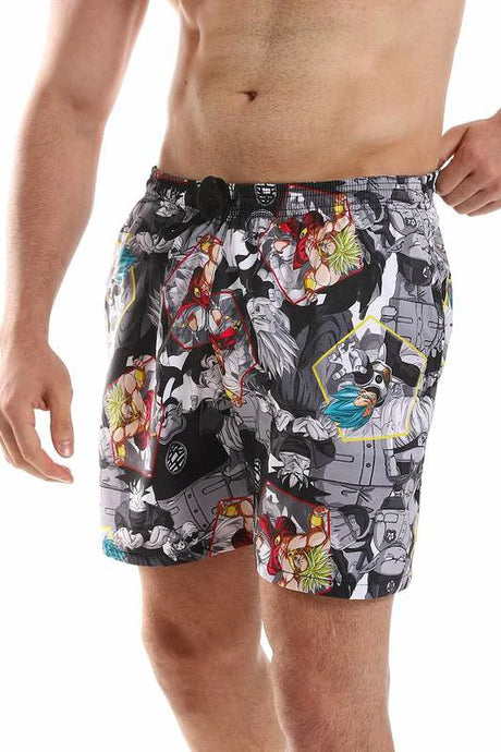 White Rabbit - Polyester Elastic Waist Summer Swim Short  For Men