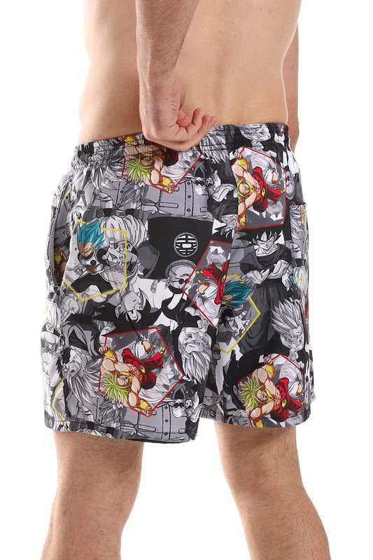 White Rabbit - Polyester Elastic Waist Summer Swim Short  For Men