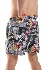 White Rabbit - Polyester Elastic Waist Summer Swim Short  For Men