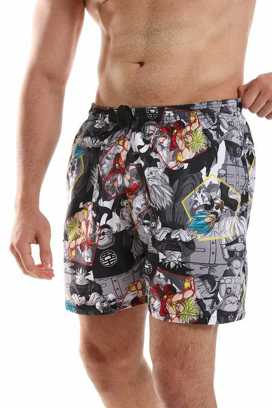 White Rabbit - Polyester Elastic Waist Summer Swim Short  For Men