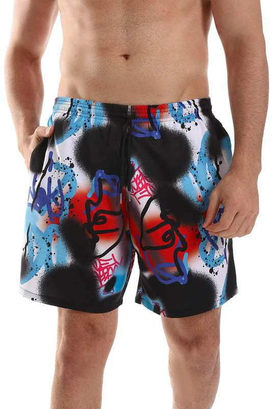 White Rabbit - Colorful Polyester Swim Short - Multicolour For Men
