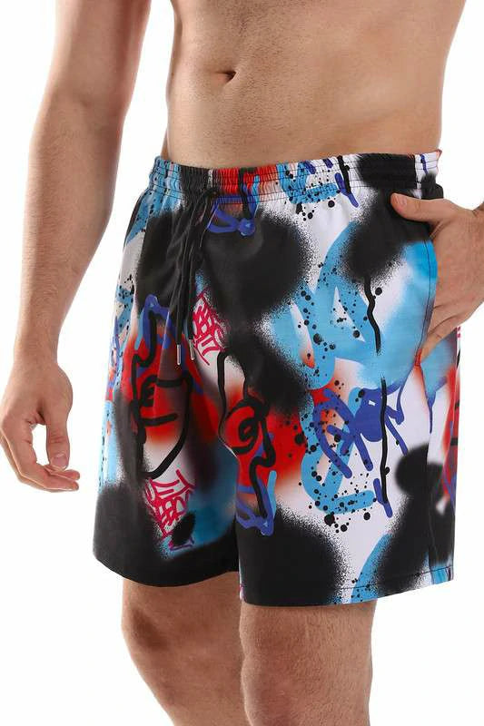 White Rabbit - Colorful Polyester Swim Short - Multicolour For Men
