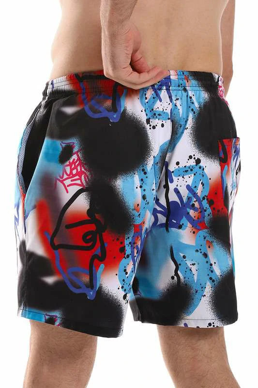 White Rabbit - Colorful Polyester Swim Short - Multicolour For Men