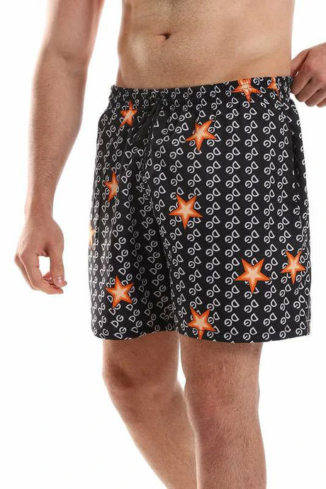 White Rabbit - Polyester Elastic Waist Summer Swim Short  For Men