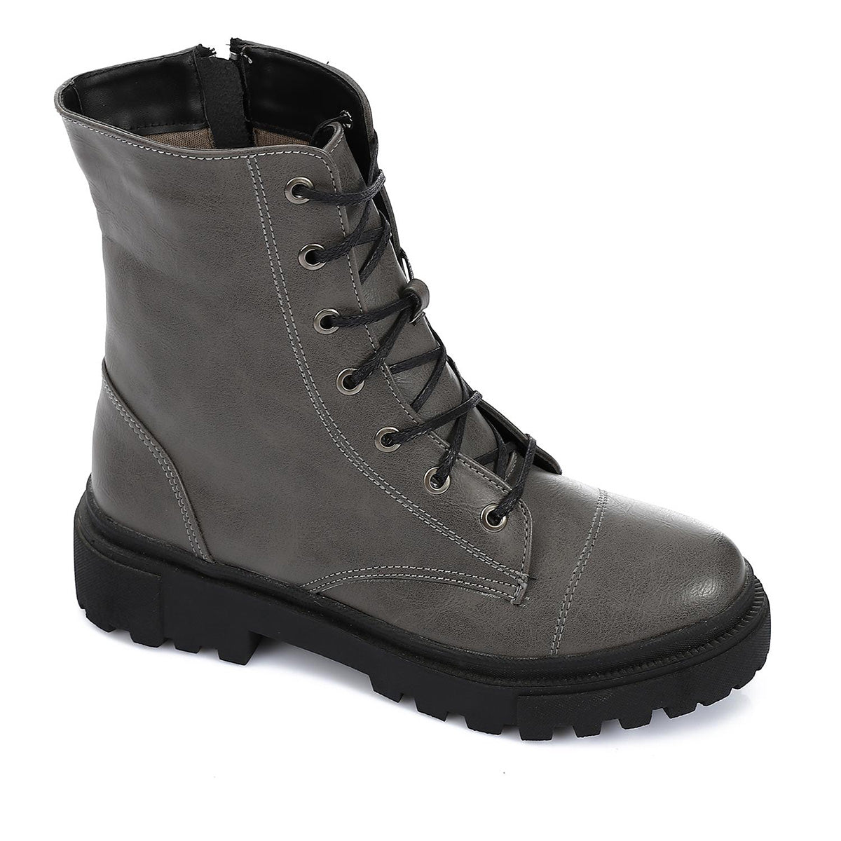 XO - Leather Ankle Boot -  1301 Gray