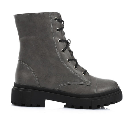 XO - Leather Ankle Boot -  1301 Gray