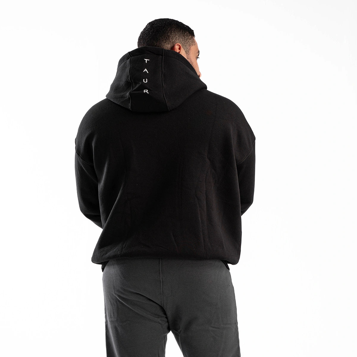 Taur - milton cotton oversized sweatshirt paded with hoodie