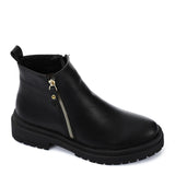 XO - Leather Ankle Boot 1433-Black