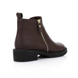 XO - Leather Ankle Boot 1433-Brown