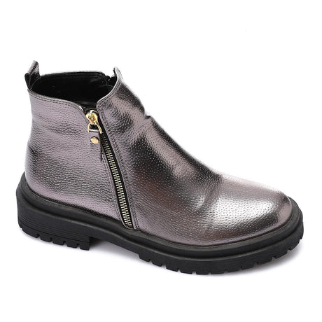 XO - Leather Ankle Boot 1433-Smoky