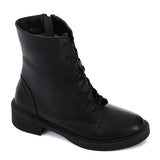 XO - Leather Ankle Boot -  Black