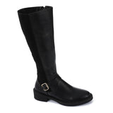 XO - Leather Suede Boot - Black