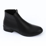 XO - Leather Ankle Boot 1439-Black