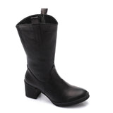 XO - Leather Ankle Boot - Brown 7CM