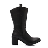 XO - Leather Ankle Boot - Brown 7CM