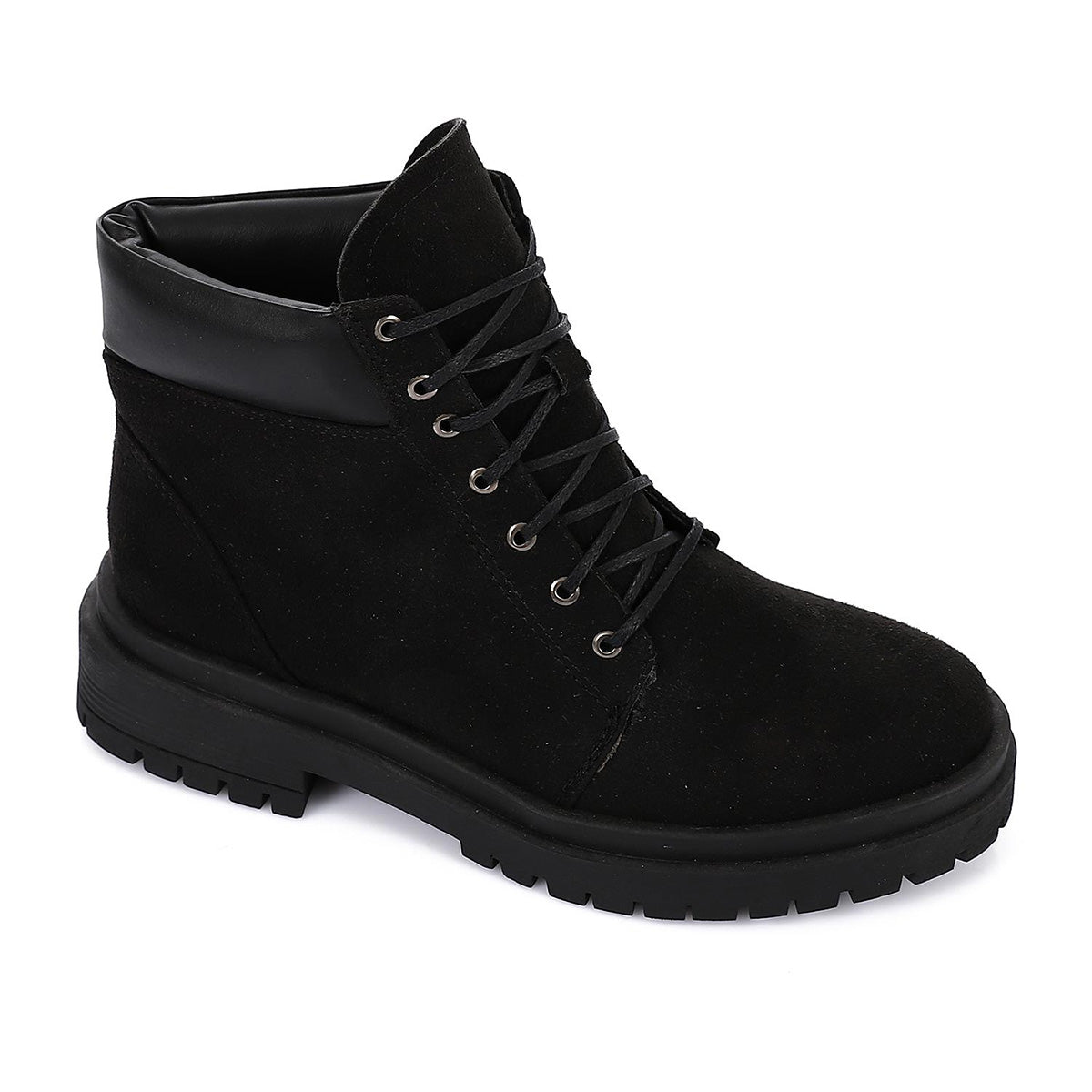 XO - Leather Ankle Boot - Black