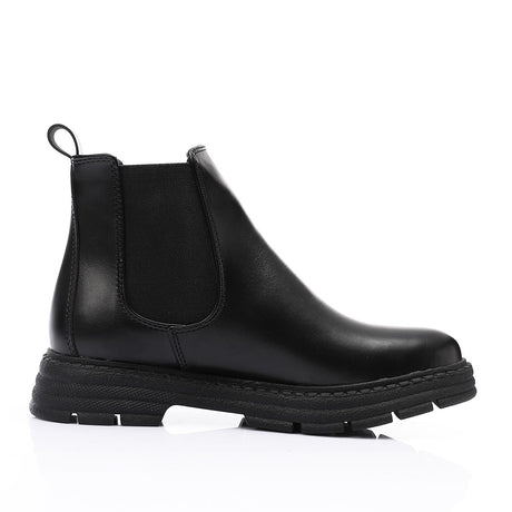 XO - Leather Ankle Boot - Black