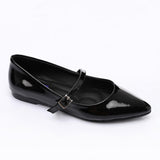 XO - Women Solid Color Pointed Toe Fashionable Vintage Sweet Flat Shoes 1462
