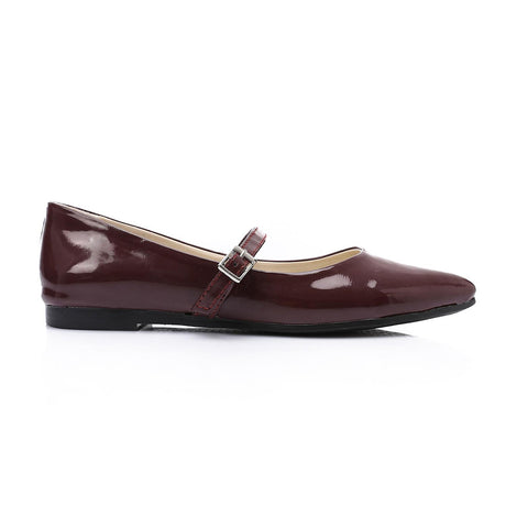 XO - Women Solid Color Pointed Toe Fashionable Vintage Sweet Flat Shoes 1462