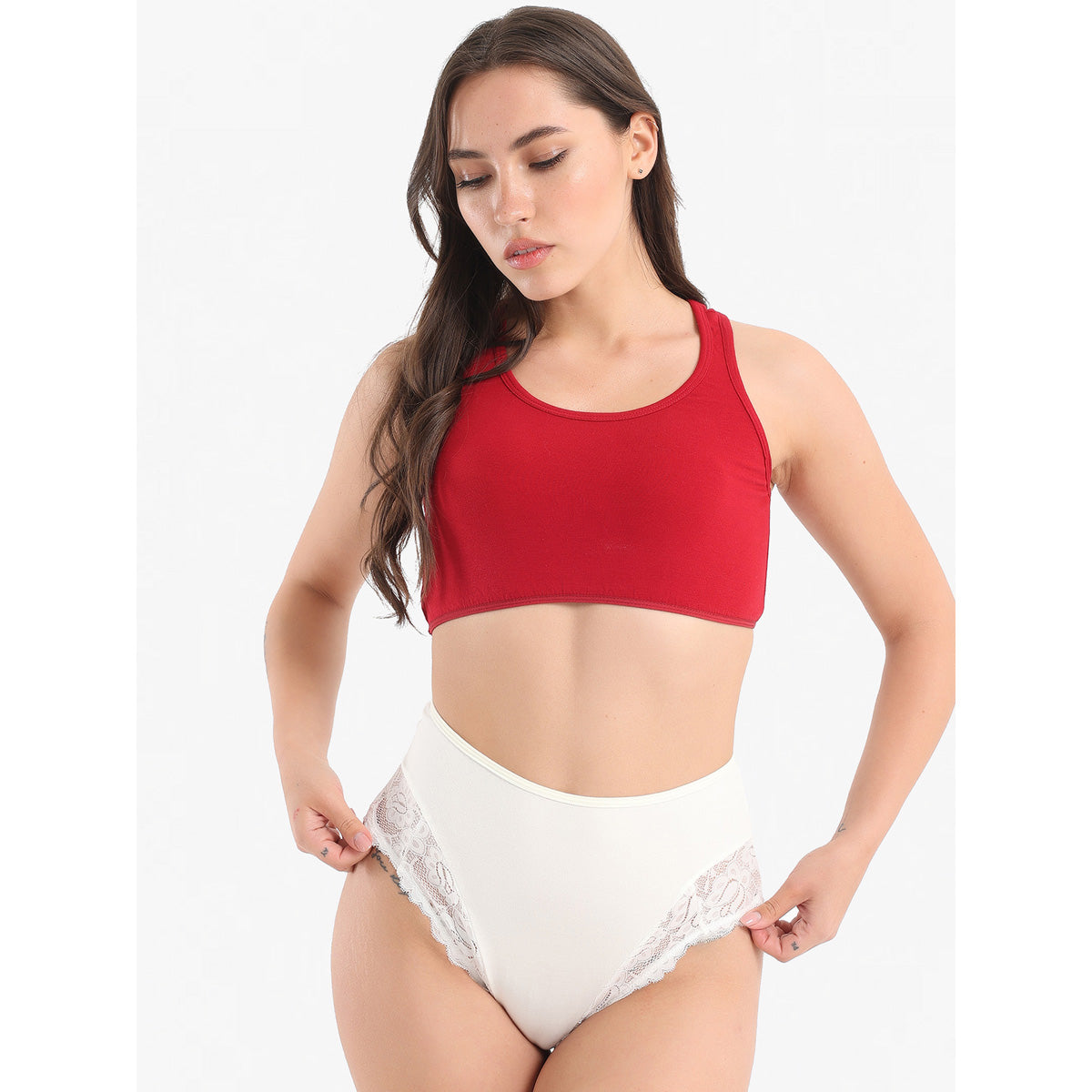 Eve chantelle-Chantelle's Crop Tank Top Sport Bra