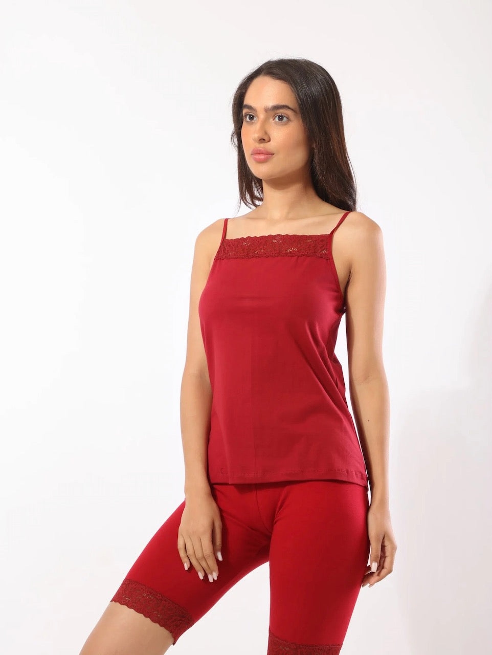 Eve Chantelle Thin Lace Tank Top