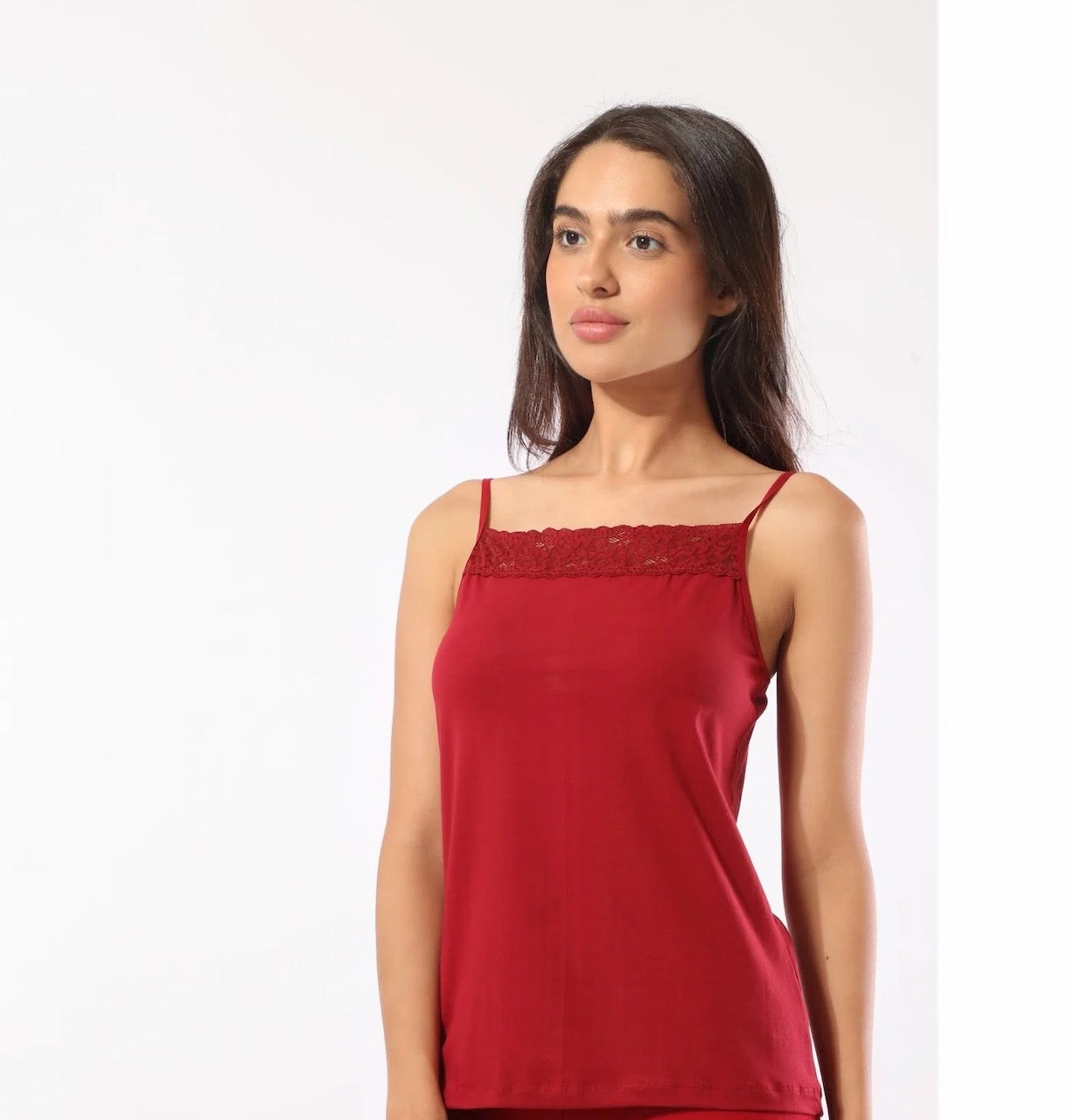 Eve Chantelle Thin Lace Tank Top