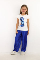 Minime - Blue Lady printed T-Shirt