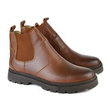 Leazus - Leather Chunky Boot - 4001 HAVAN
