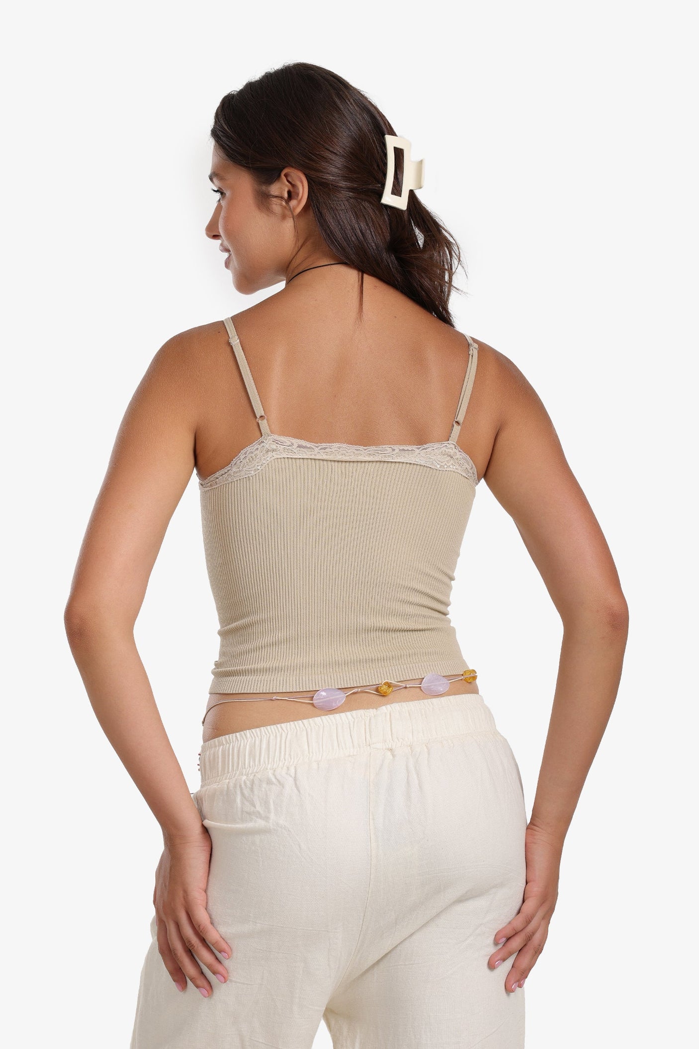 Sleeveless Top with Lace