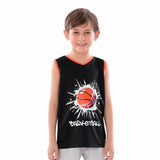 Anja - Black Basketball T-shirt 0018-For boys