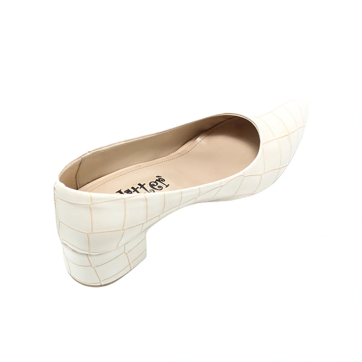 Glitter - Women Heeled Ballerina - Beige