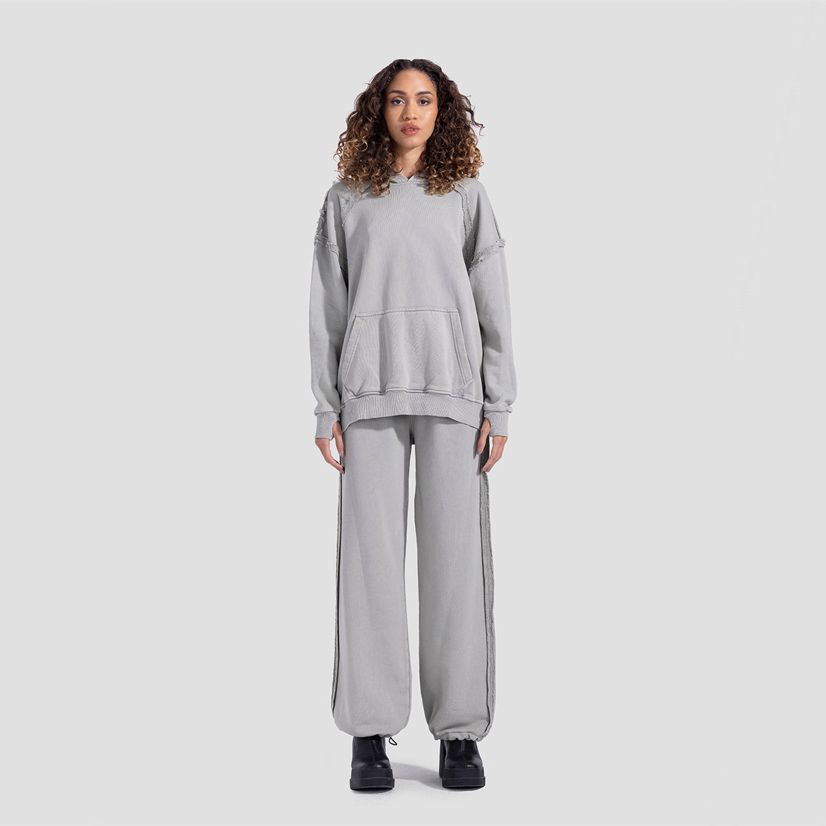 Washed pistachio pants