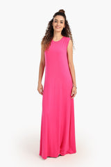 Carina - Viscose Solid Pattern Dress